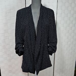 Carolina Belle Black and White Polka Dot   Blazer